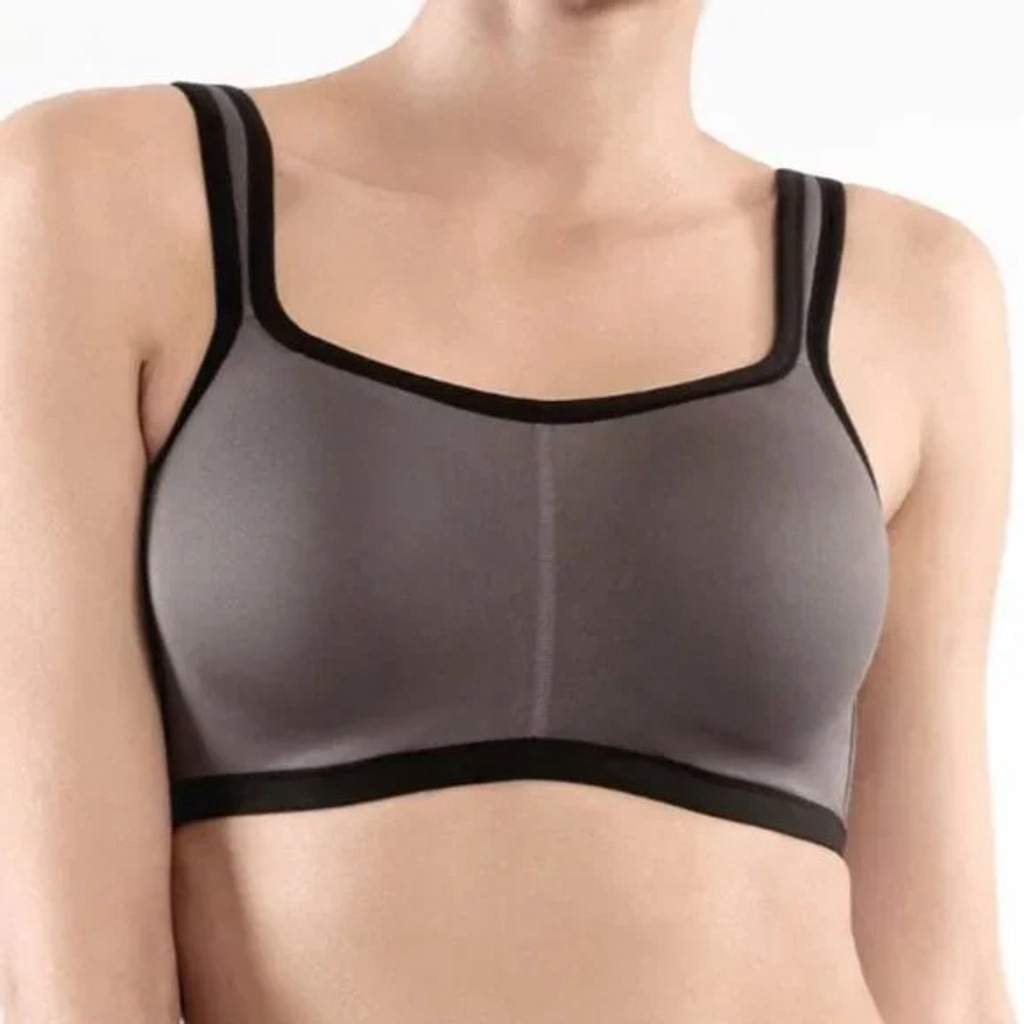 Natori Gray And Black Sports Bra